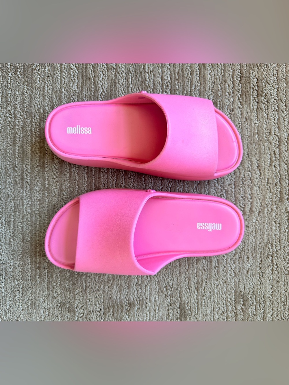 Melissa Pink Free Platform Slide- GREAT Condition